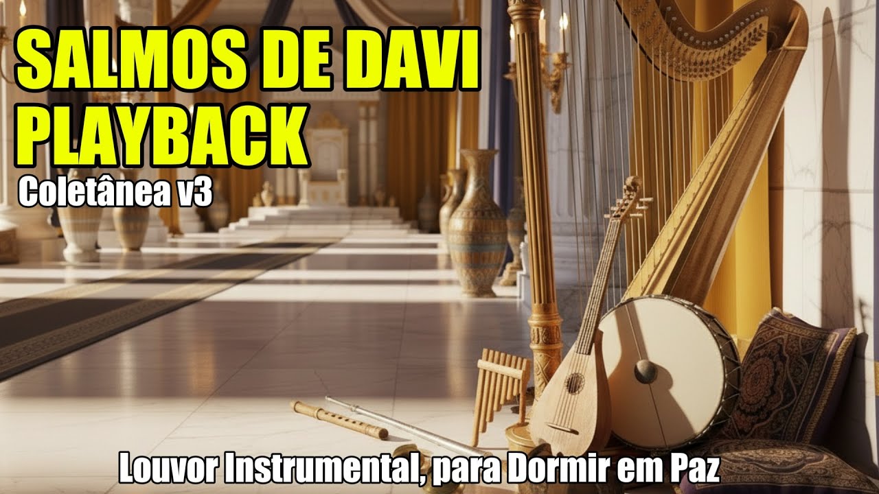 🎼 1h de PLAYBACK SALMOS DE DAVI — Harpa e Instrumentos de Época | Louvor com Inspiração Divina