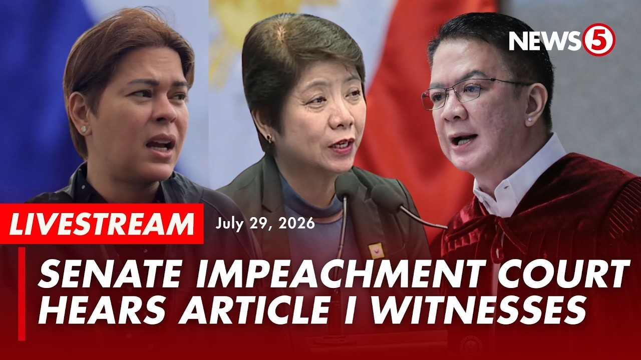 LIVE | Impeachment hearing of VP Sara Duterte - Day 10 #VPSaraOnTrial (July 29, 2026) | PART 2