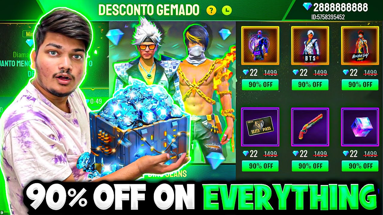 I Got 90% Off On Everything Rare Bundles Elite Pass Magic Cube😍|| Richest Account -Garena Free Fire