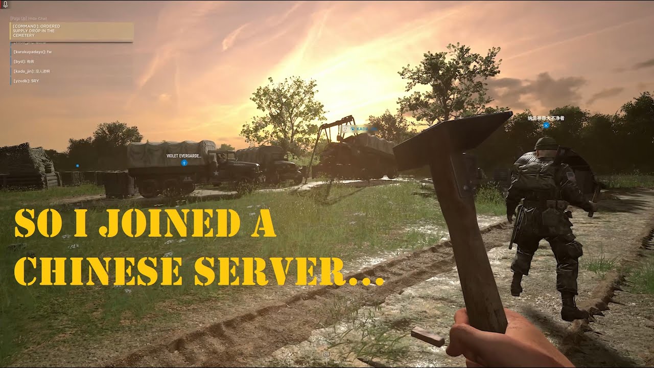What I discovered when I joined a Chinese Hell Let Loose server...