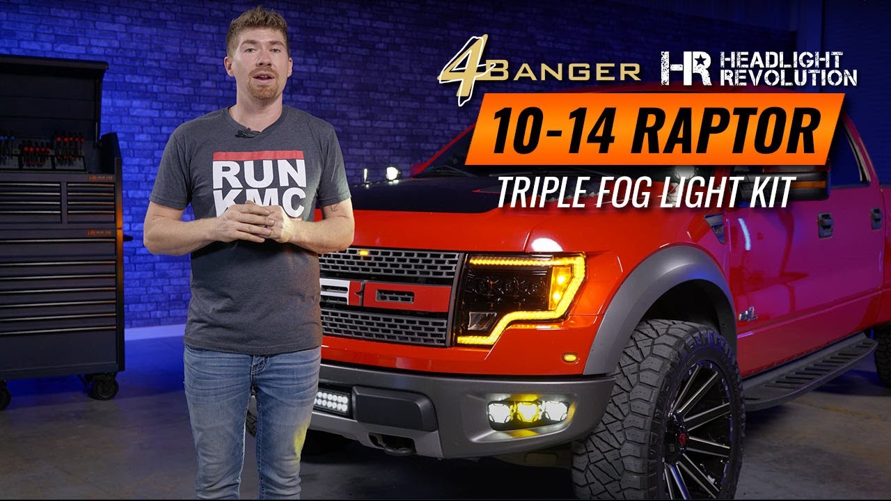 The Brightest 2010-2014 Ford Raptor Fog Lights! - Morimoto 4Banger Pod Lights