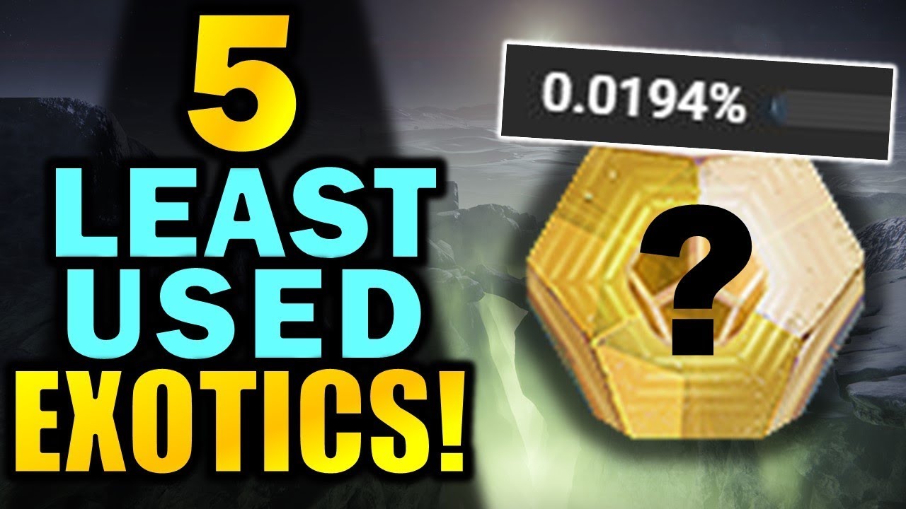 The 5 LEAST USED Exotic Weapons in PvE | Destiny 2: Shadowkeep