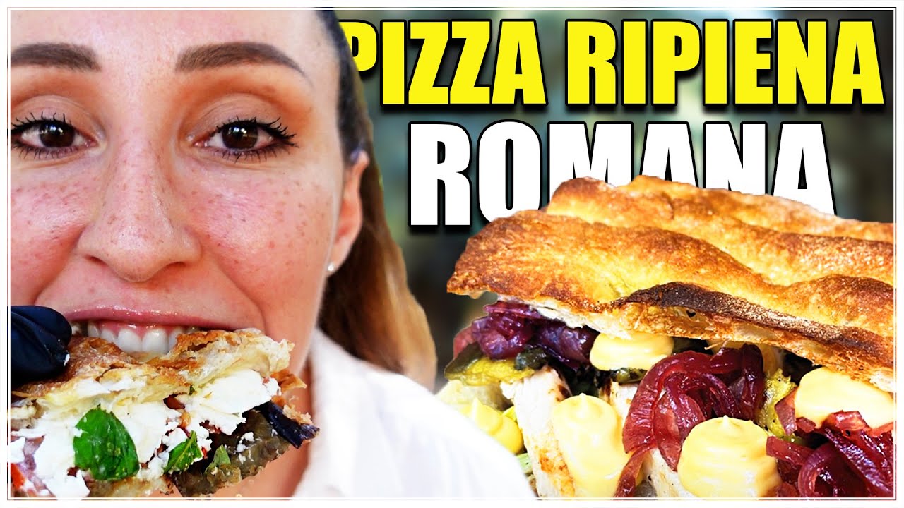 PIZZA BIANCA ROMANA RIPIENA a ROMA *video non volutamente comico*