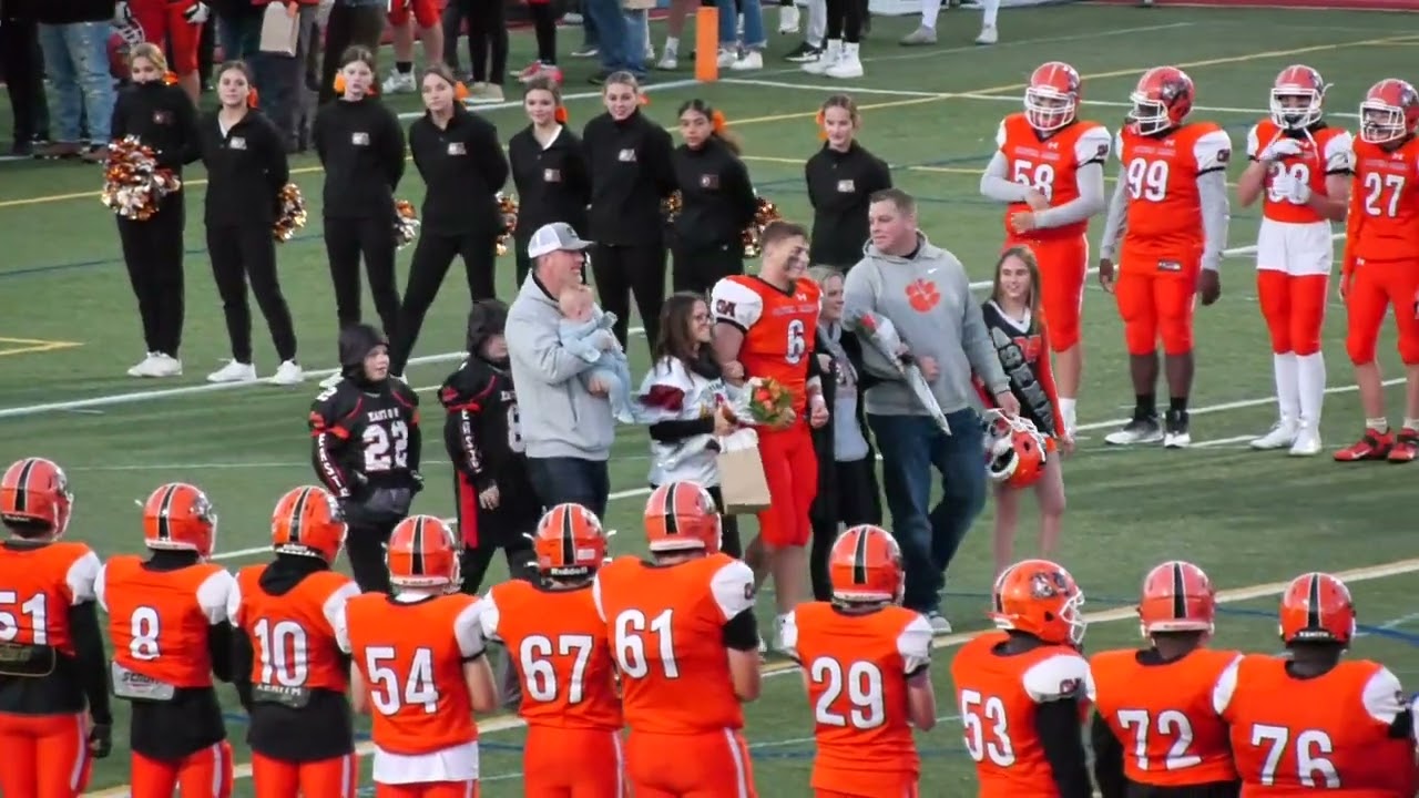 Oliver Ames Football Senior Night Ceremony 2022