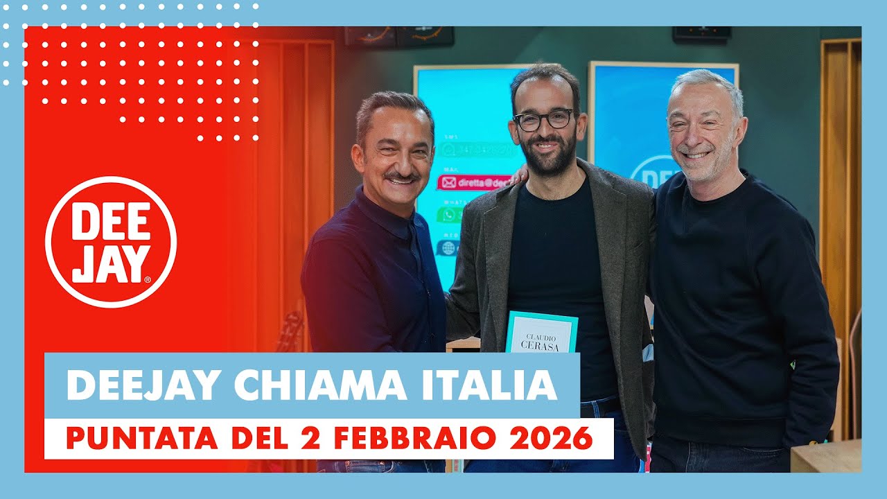 Deejay Chiama Italia - Puntata del 2 febbraio 2026 / Ospite Claudio Cerasa