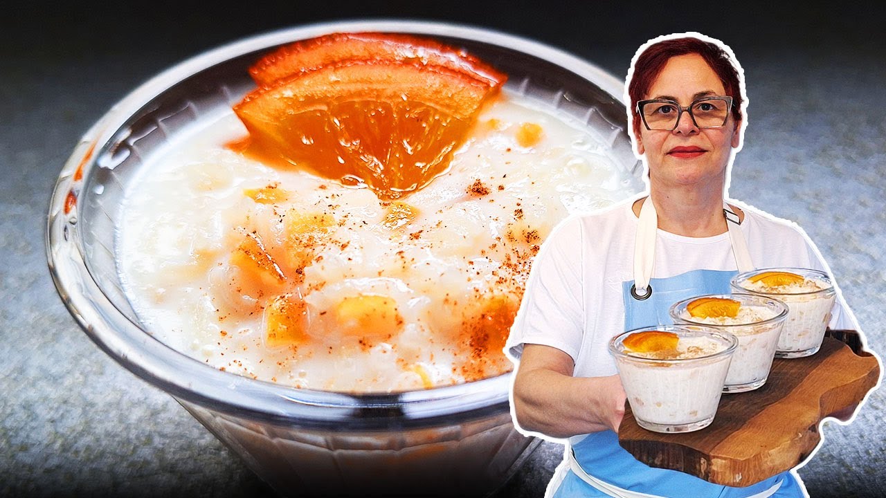 Мляко с ориз с Портокалови корички!! Лесна и неустоима рецепта!!