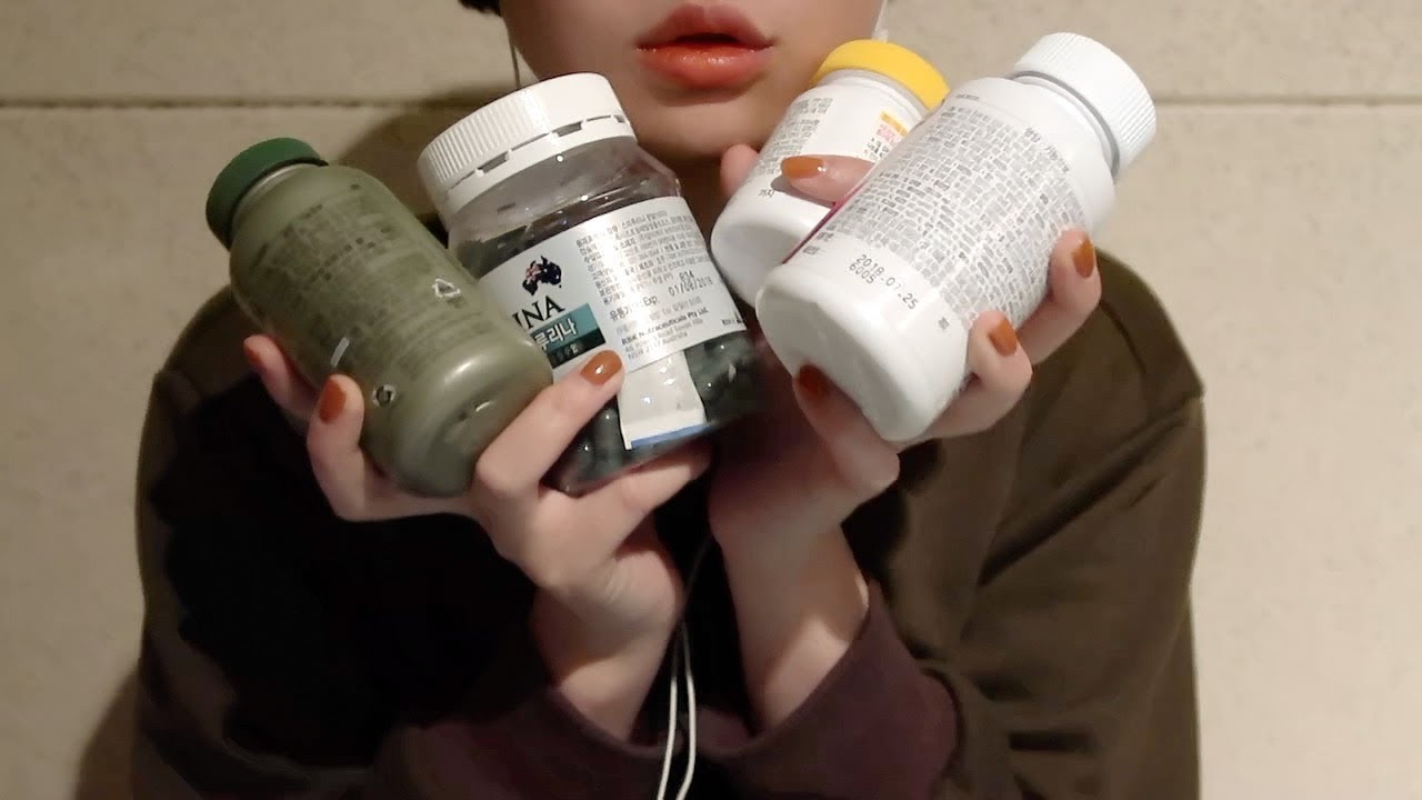 tapping asmr / medicine bottle sound asmr (no talking asmr) : 약병 태핑 노토킹 asmr