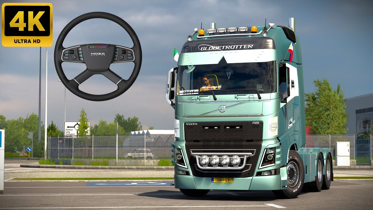 Volvo FH4 Open Pipe | ETS2 1.53 | Moza TSW