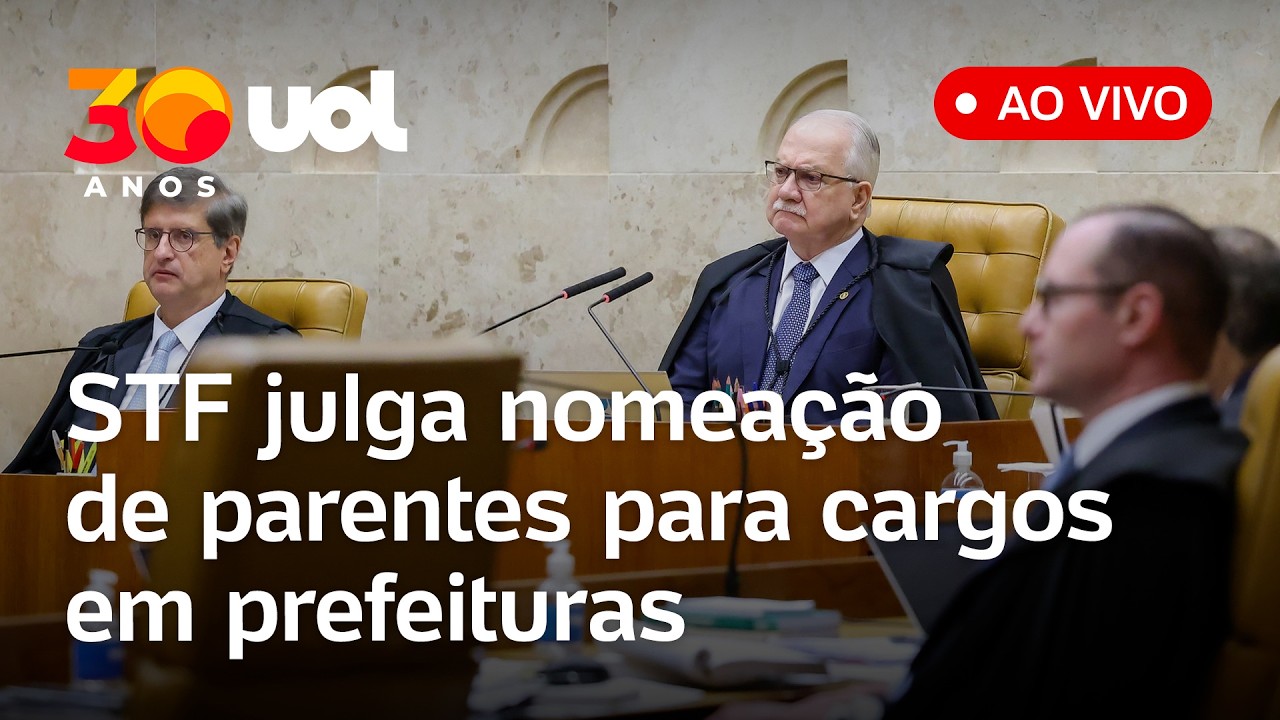 STF julga nomeação de parentes ou companheiros para cargos públicos em prefeituras e mais pautas