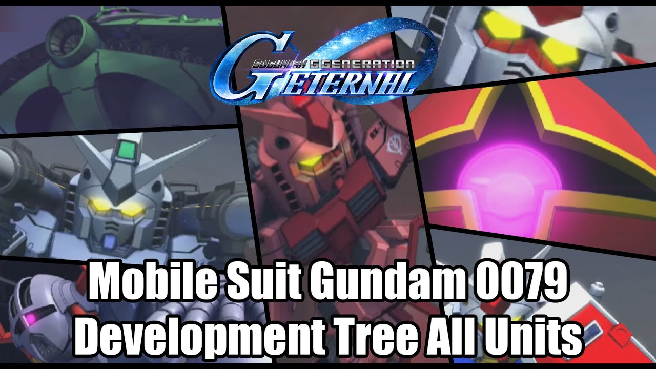 SD Gundam G Generation Eternal - Mobile Suit Gundam all units Development Diagram