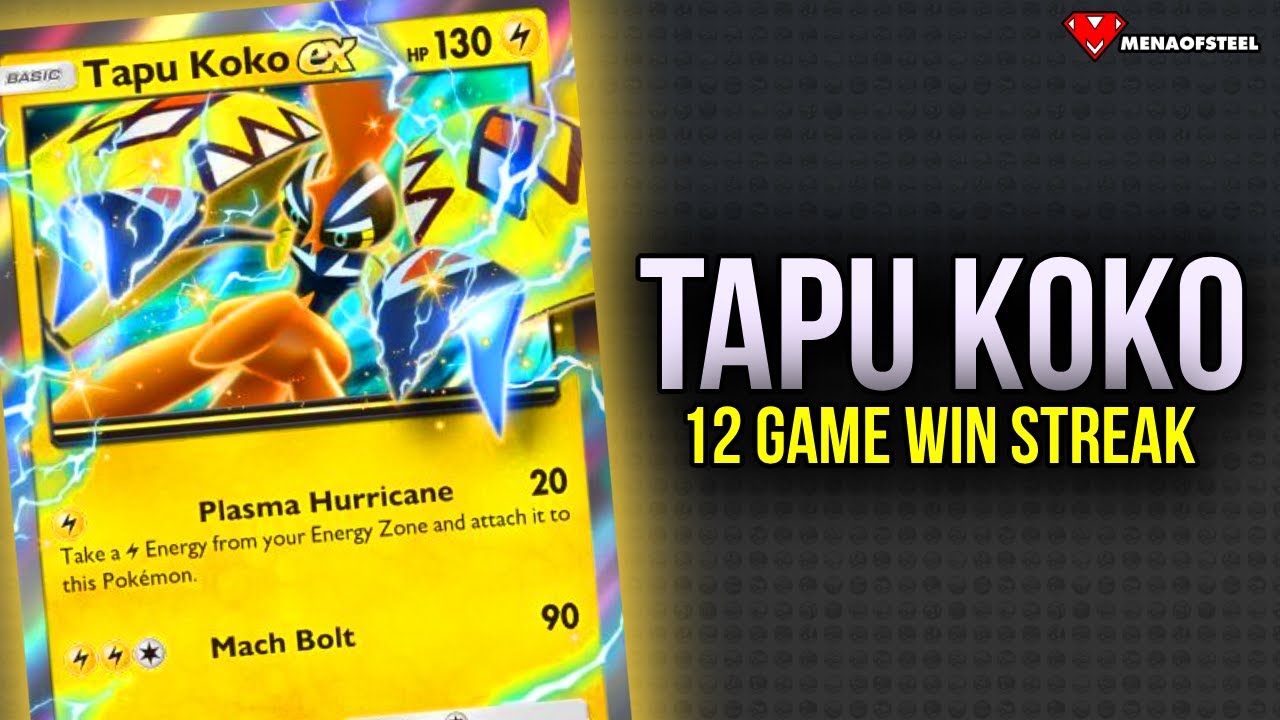 16 Trainer TAPU KOKO EX is the BEST Lightning Deck! - Pokemon TCG Pocket