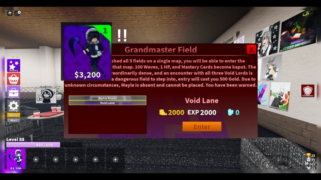 ATD - Beating Void Lane Grand Master Field ( I UNLOCKED REAPER!! )