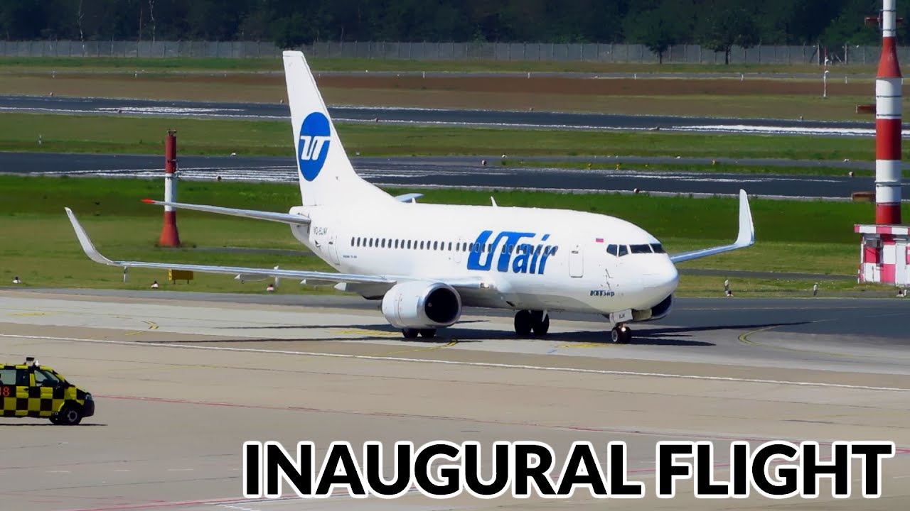 INAUGURAL FLIGHT! UTair Boeing 737-500 [VQ-BJM] Landing at Berlin Tegel Airport (TXL)!