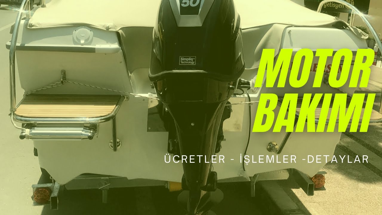 Motor bakımında neler yapılıyor? 4 zamanlı Tohatsu 50 hp ve Safter 500 teknemizle karadayız
