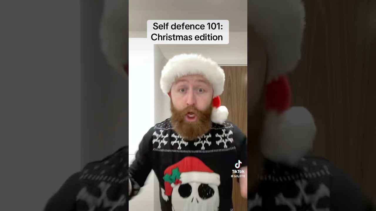 Christmas Self Defence 😭🧑&zwj;🎄Credit to @Billy978 on #tiktok #funny #viral #christmas