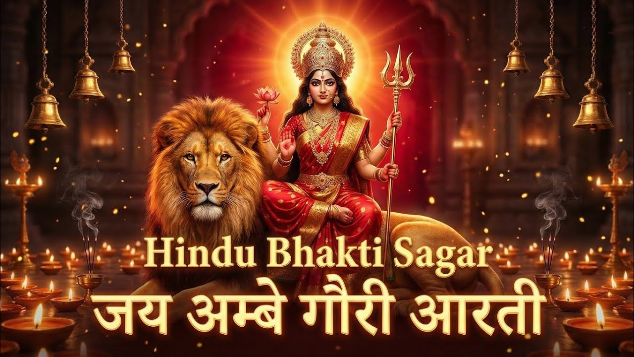जय अम्बे गौरी आdurga maa aartiरती | Jai Ambe Gauri Aarti | Durga Maa Aarti | Hindu Bhakti Sagar