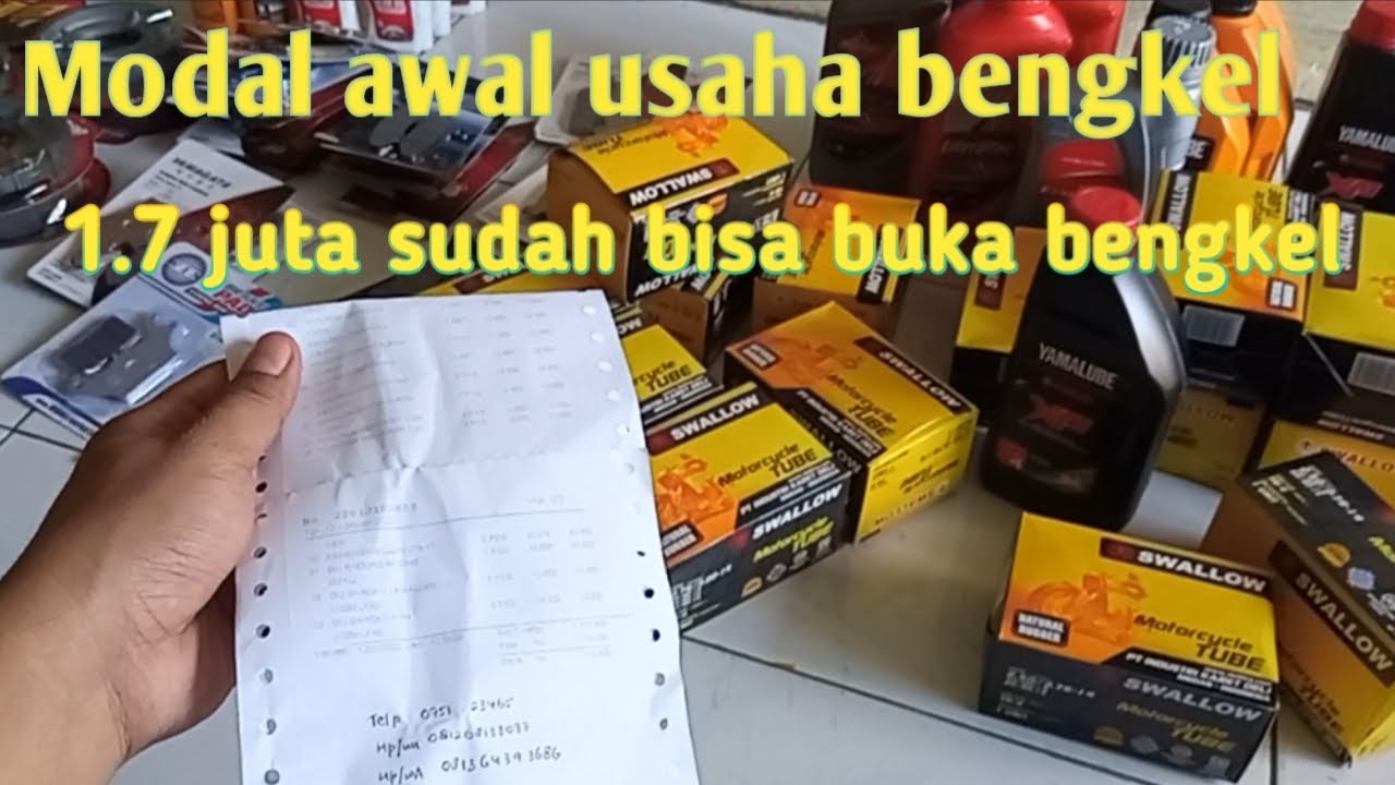 Modal awal usaha bengkel motor