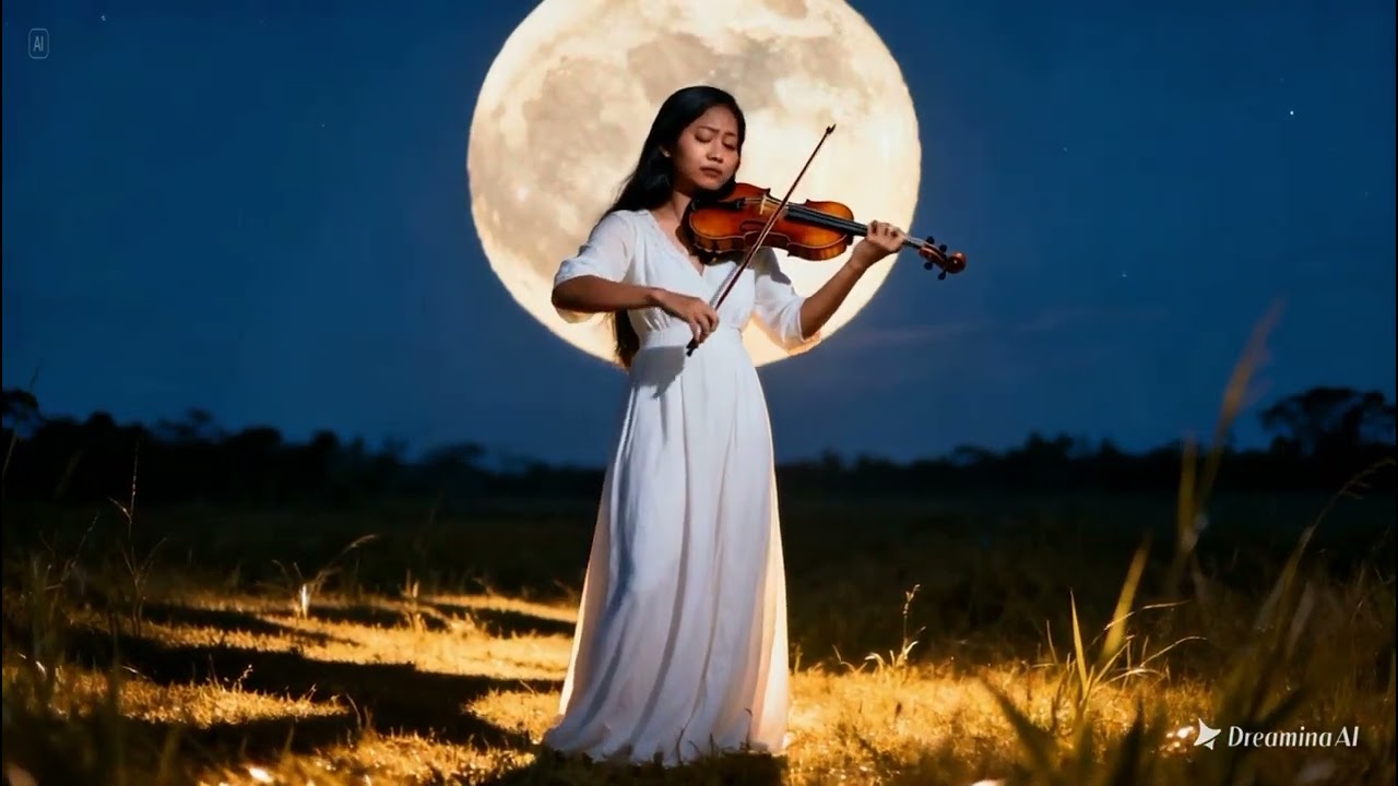 Alunan Biola Sang Ibu di Bawah Rembulan | Musik Penghantar Tidur (Lullaby) - Created with AI ✨🎻🌕​
