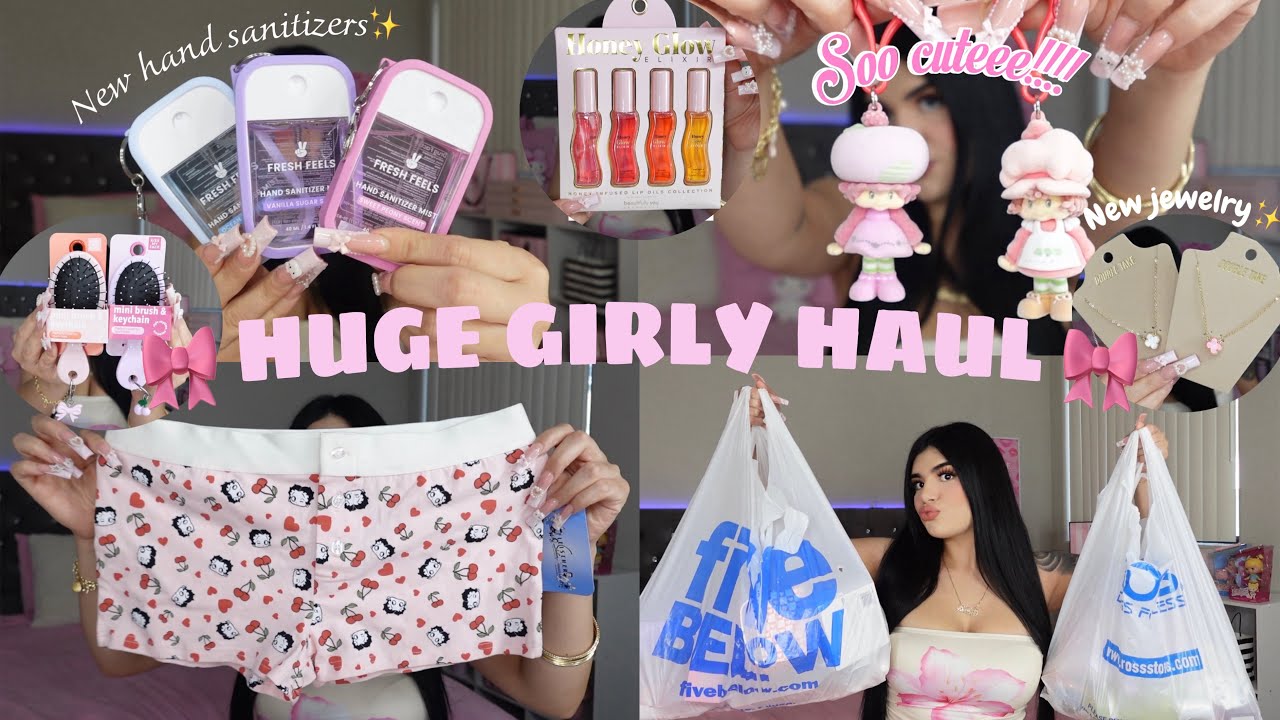HUGE GIRLY COLLECTIVE HAUL 🎀 | ROSS , MARSHALLS , FIVE BELOW ✨ Super cute girly finds you NEED!