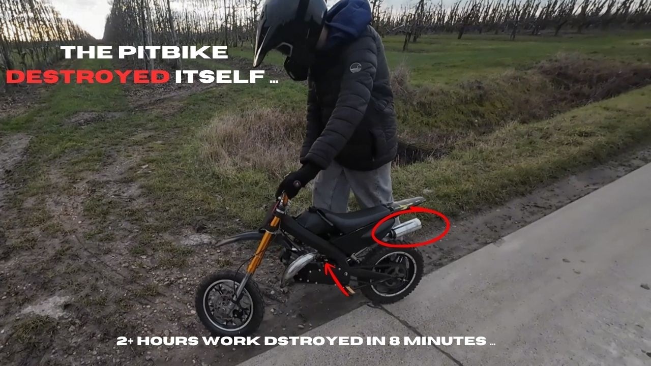The Pitbike Destroyed itself ...