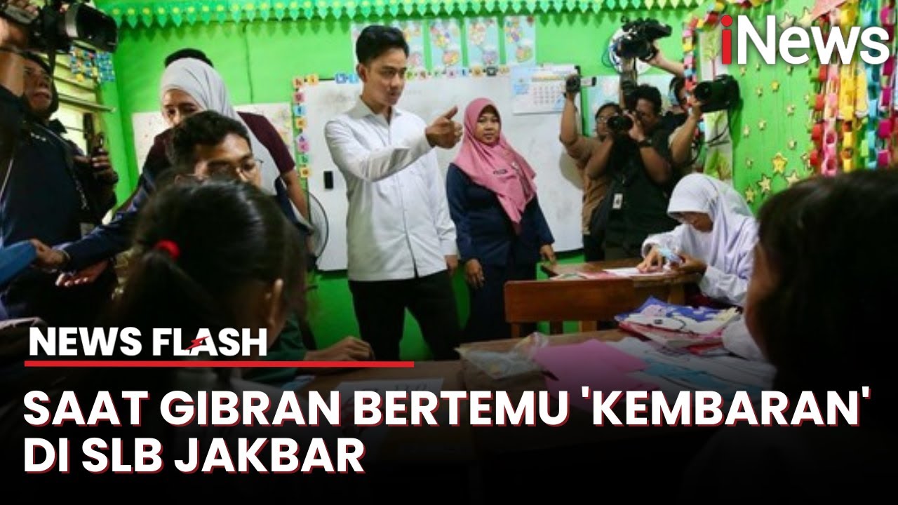 Tinjau Makan Bergizi Gratis ke SLB Jakbar, Ini Momen Wapres Gibran Bertemu Siswa Bernama Raka