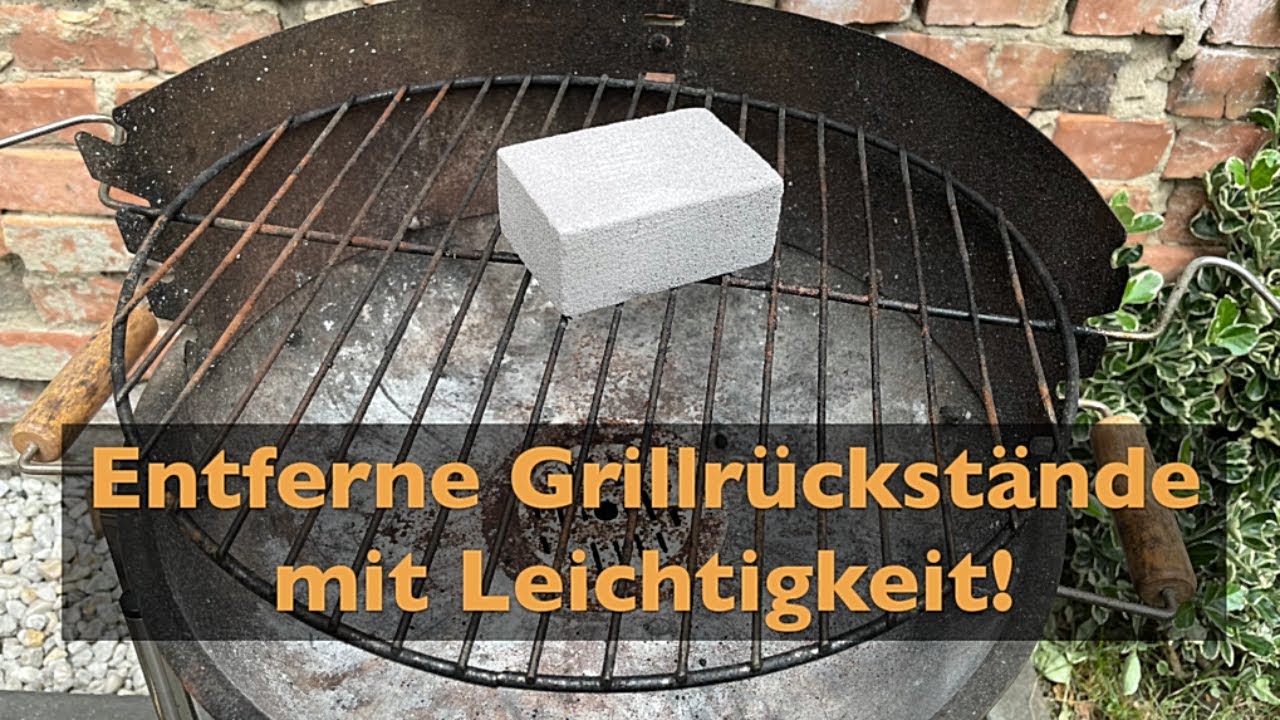🏡 CleanAid Wonderstone BBQ Edition ▶ Grillr&uuml;ckst&auml;nde OHNE Chemie leicht entfernen [100% Bims!!] ✅