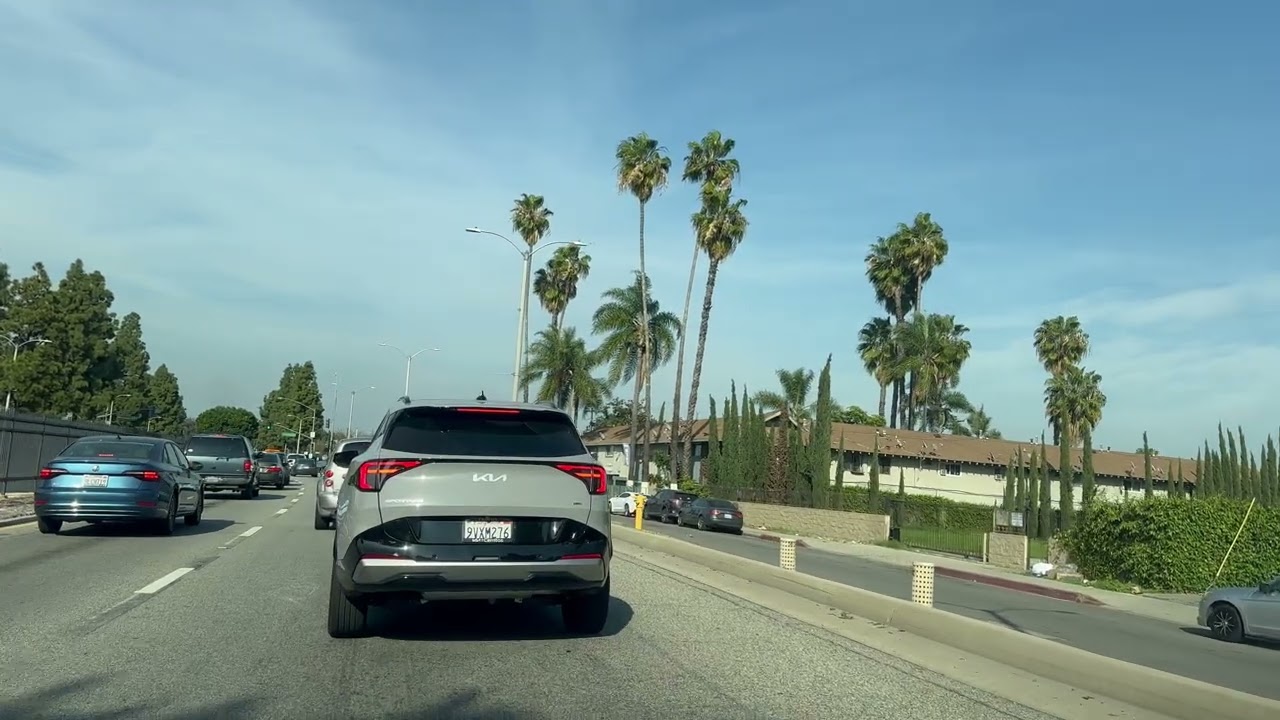 Rosemead Blvd at Washington Blvd Ahead Whittier Blvd in Pico Rivera of March 4, 2026 of 4K