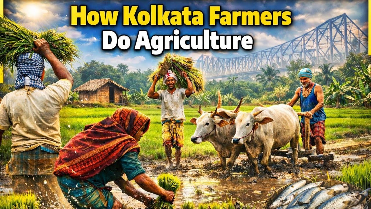 Kolkata farmers do agriculture | enjoy agriculture | tha satyam diaries | Sendanga Bazar kolkata 