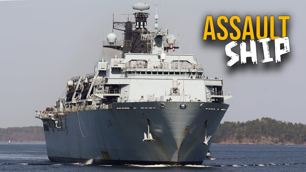 Assault Ship HMS Albion in Sweden
