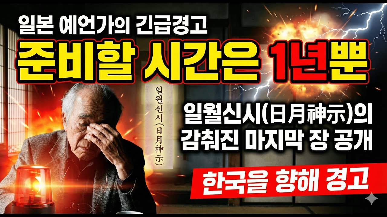 일본 예언가, 한국의 미래를 말하면서... 충격 [2026년 예언]