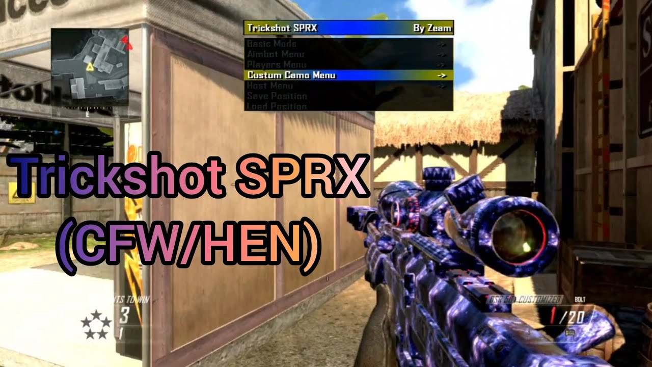 BO2 | 1.19 | Trickshot SPRX | Multiplayer | SPRX Mod Menu | (CFW/HEN) [+Download]