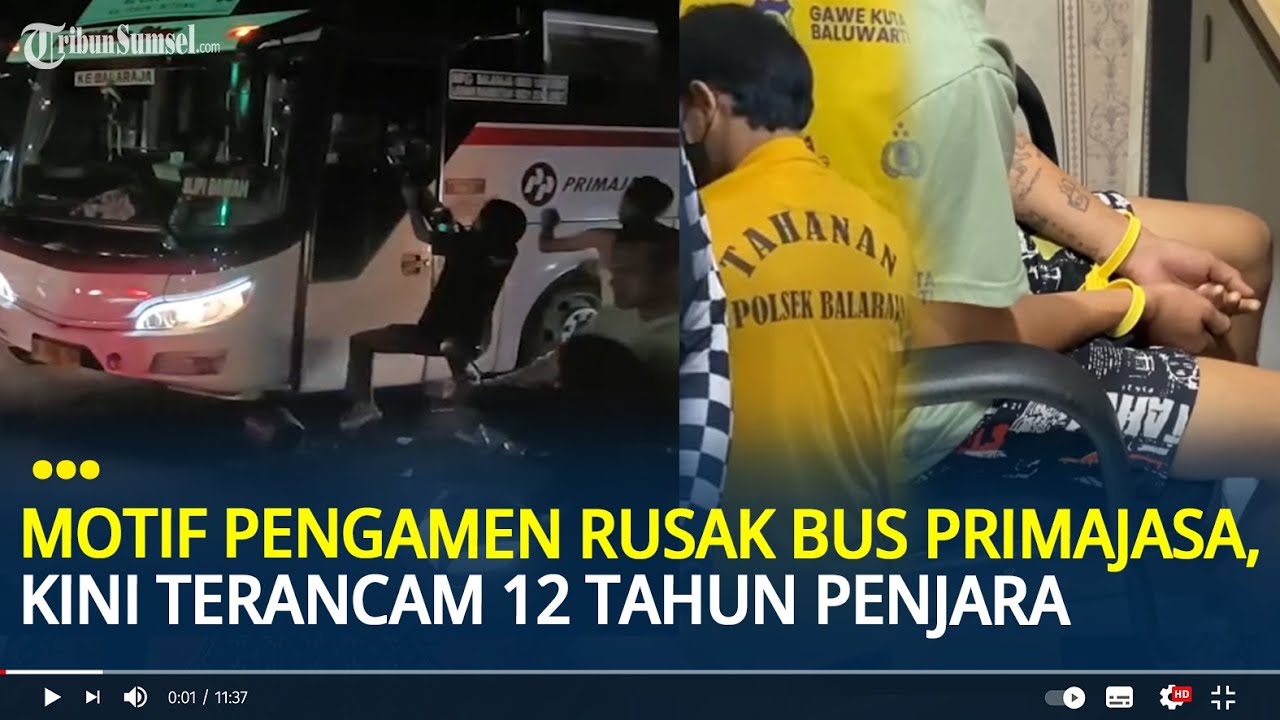 Motif Pengamen Ngamuk Rusak Bus Primajasa di Tangerang, Kini Terancam 12 Tahun Penjara