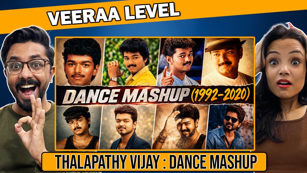 Thalapathy Vijay Dance Mashup Reaction | 63 Movies in 10 Minutes | Ultimate Tribute (1992&ndash;2025)