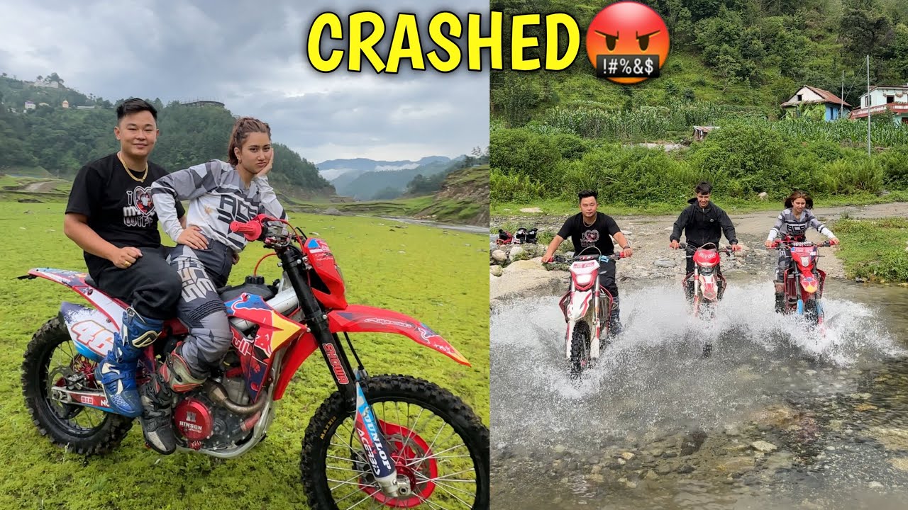 ALISHA LE KHATRA BIKE CHALAYO😍 / DIRT BIKE RENTAL KATHMANDU / @alishakhadgi9769