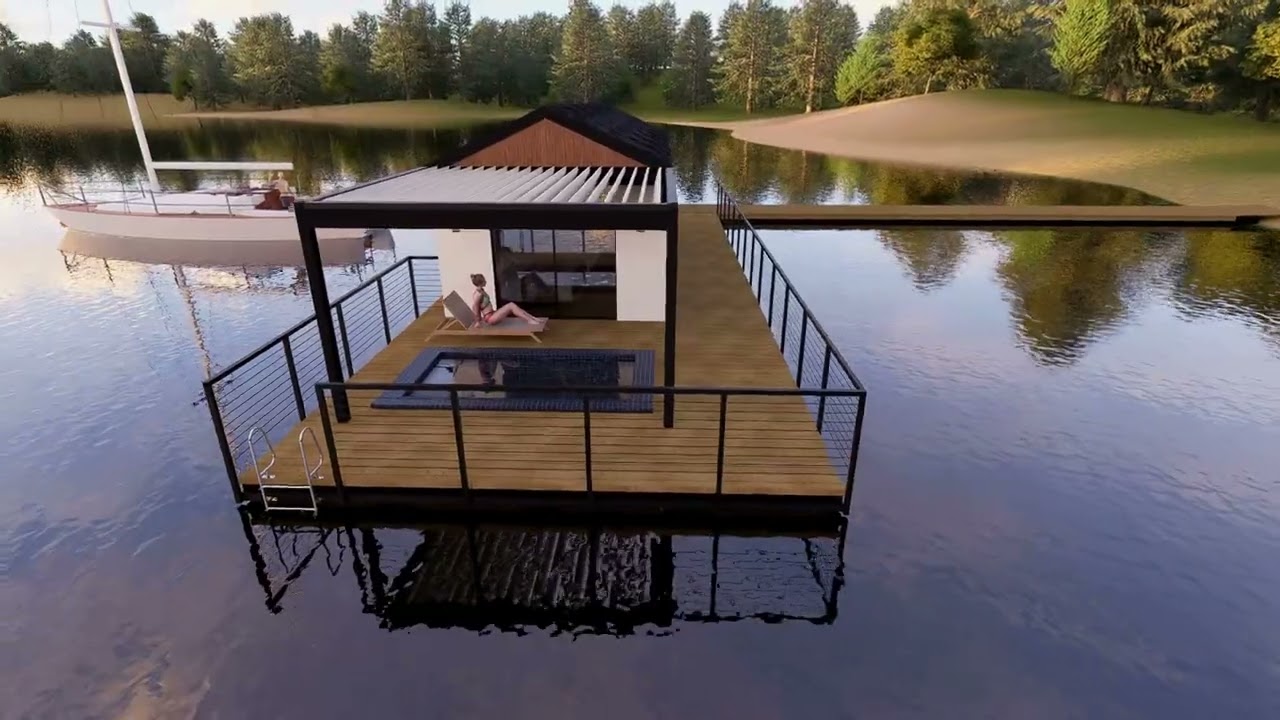 Platformy pływające pod domy i houseboaty - Orczykowski Projekt