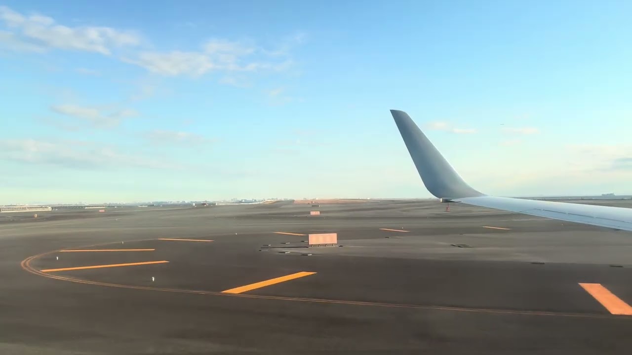 2026年元日　JAL661便羽田空港から離陸して三浦半島上空迄の風景動画