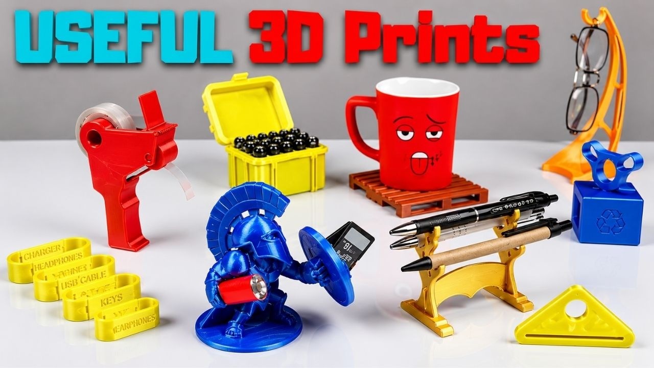 USEFUL Things to 3D Print | 12 Practical 3D Prints