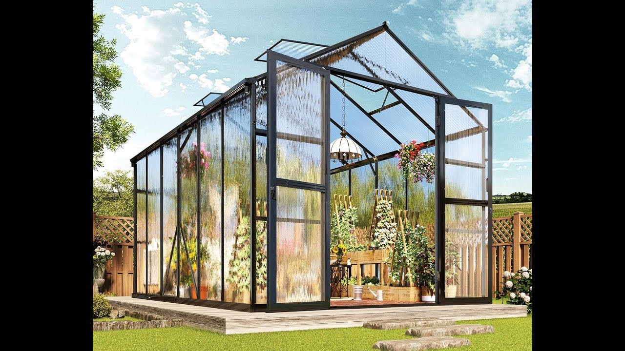 Polycarbonate Greenhouse with Quick Connector Fast Assembly