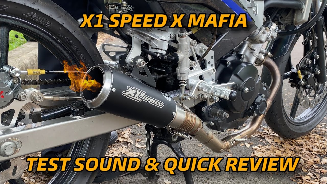 TEST SUARA & REVIEW SINGKAT KNALPOT X1 SPEED X-PRO LEHERAN MAFIA MX 150/MX KING