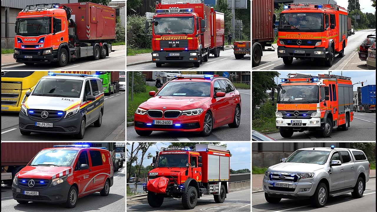 [Verkehrschaos | Hamburg Port Authority] ● BOMBENFUND IN HAMBURG 💣 ● Einsatzfahrten zu Großeinsatz 🚒