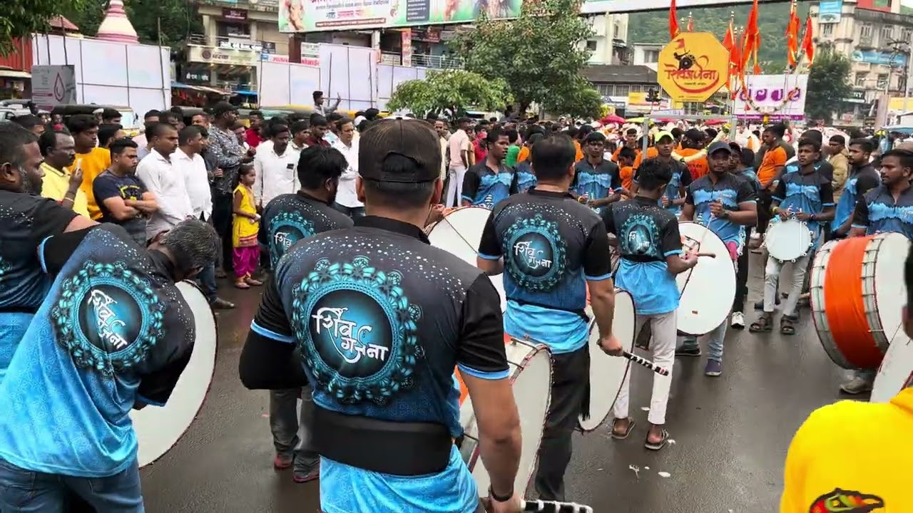 गणपती आगमन सोहळा २०२३ श्रीमंत व्यापार मंडळ शिवगर्जना ग्रूप सातारा, नाशिक ढोल पथक 🔥