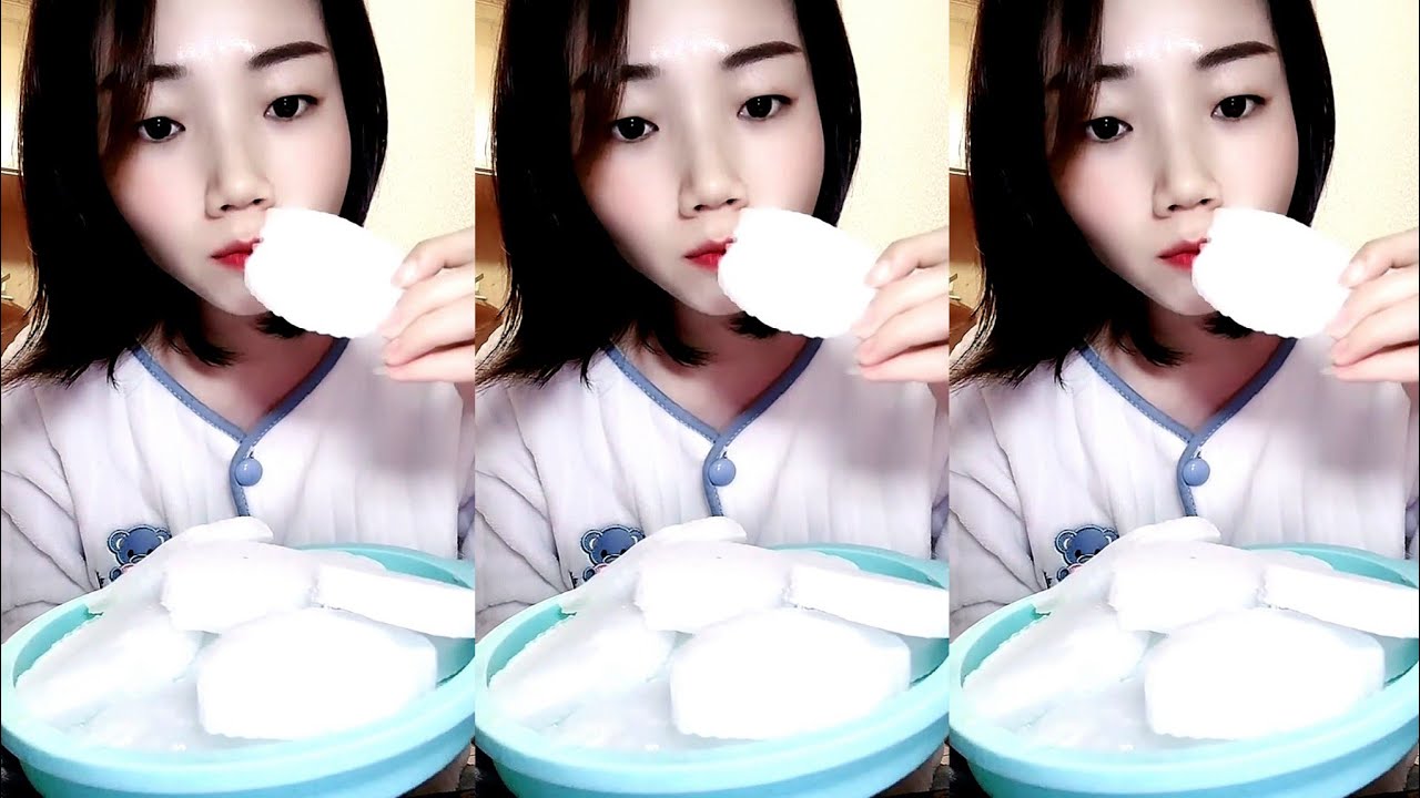 CARBONATED ICE EATING / ICE EATING