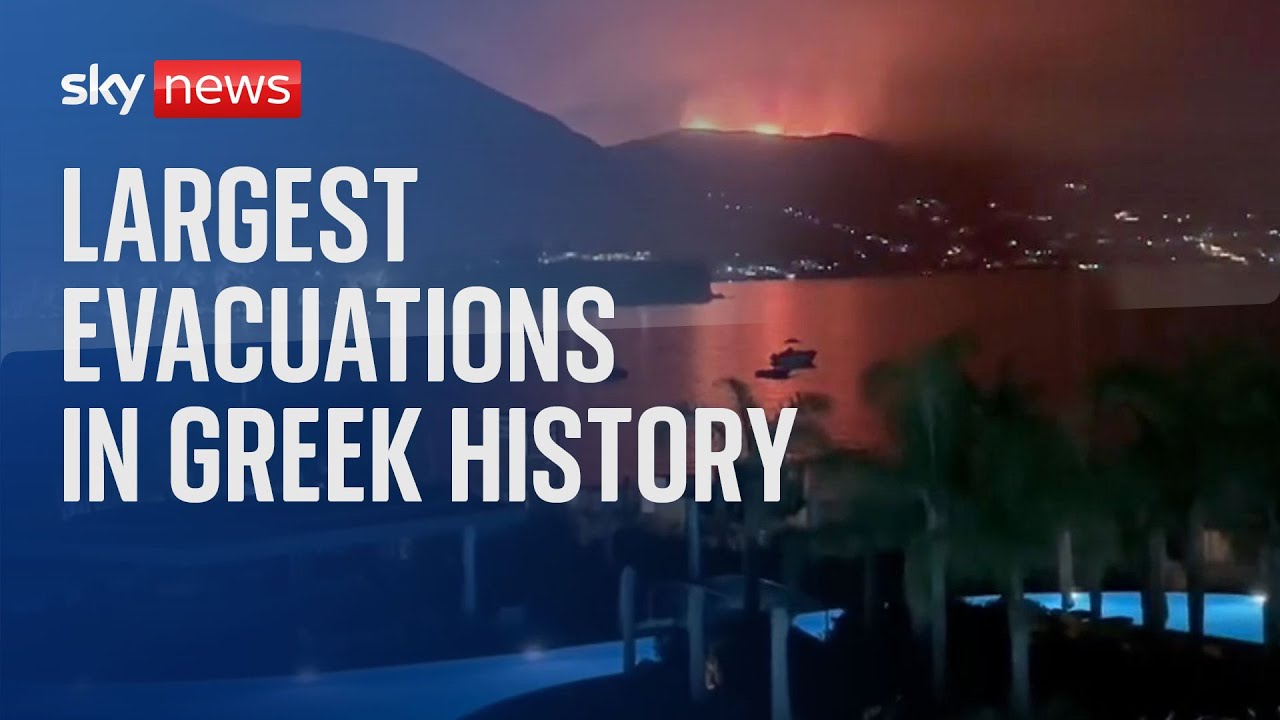 Greece Fires: Sea evacuations begin in Corfu as wildfires spark chaos on second island