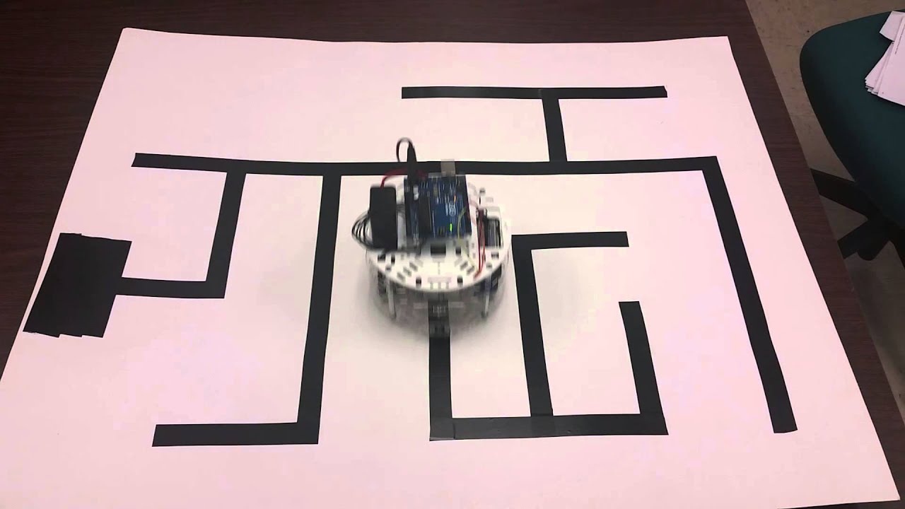 Arduino Line Maze Learning Robot