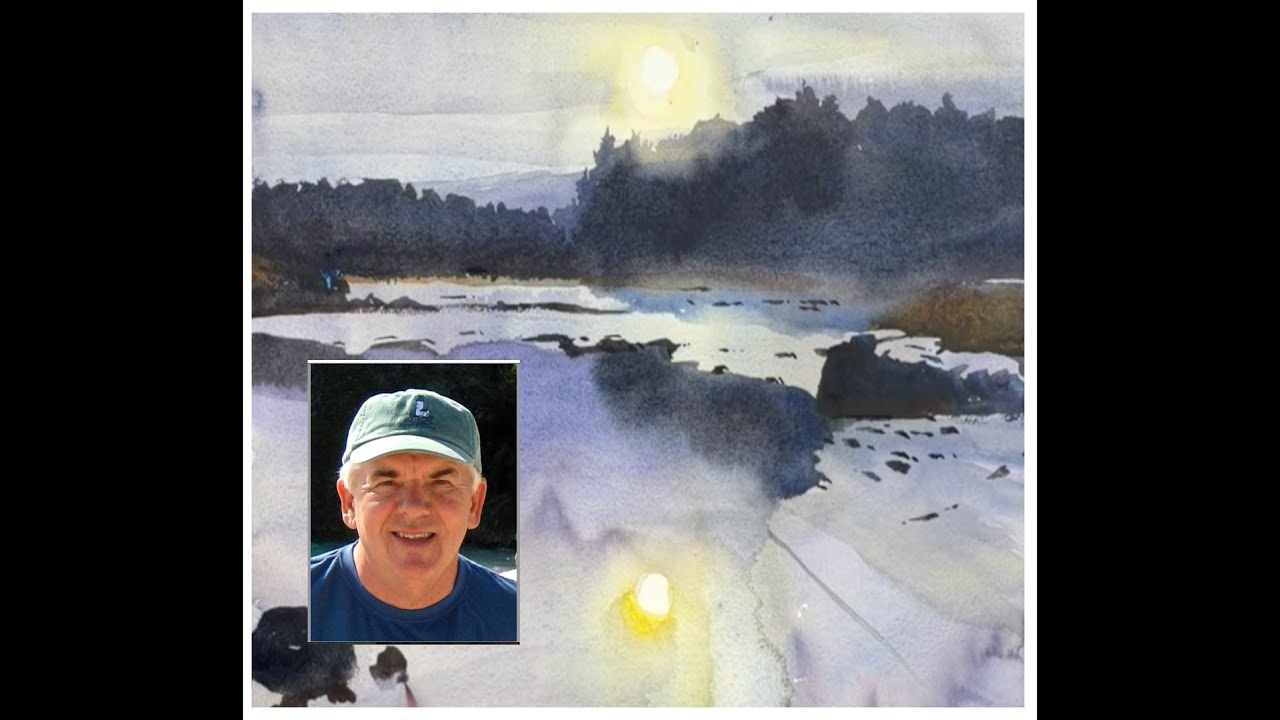 Reflections of the Sun,  Easy Watercolor with Paul George