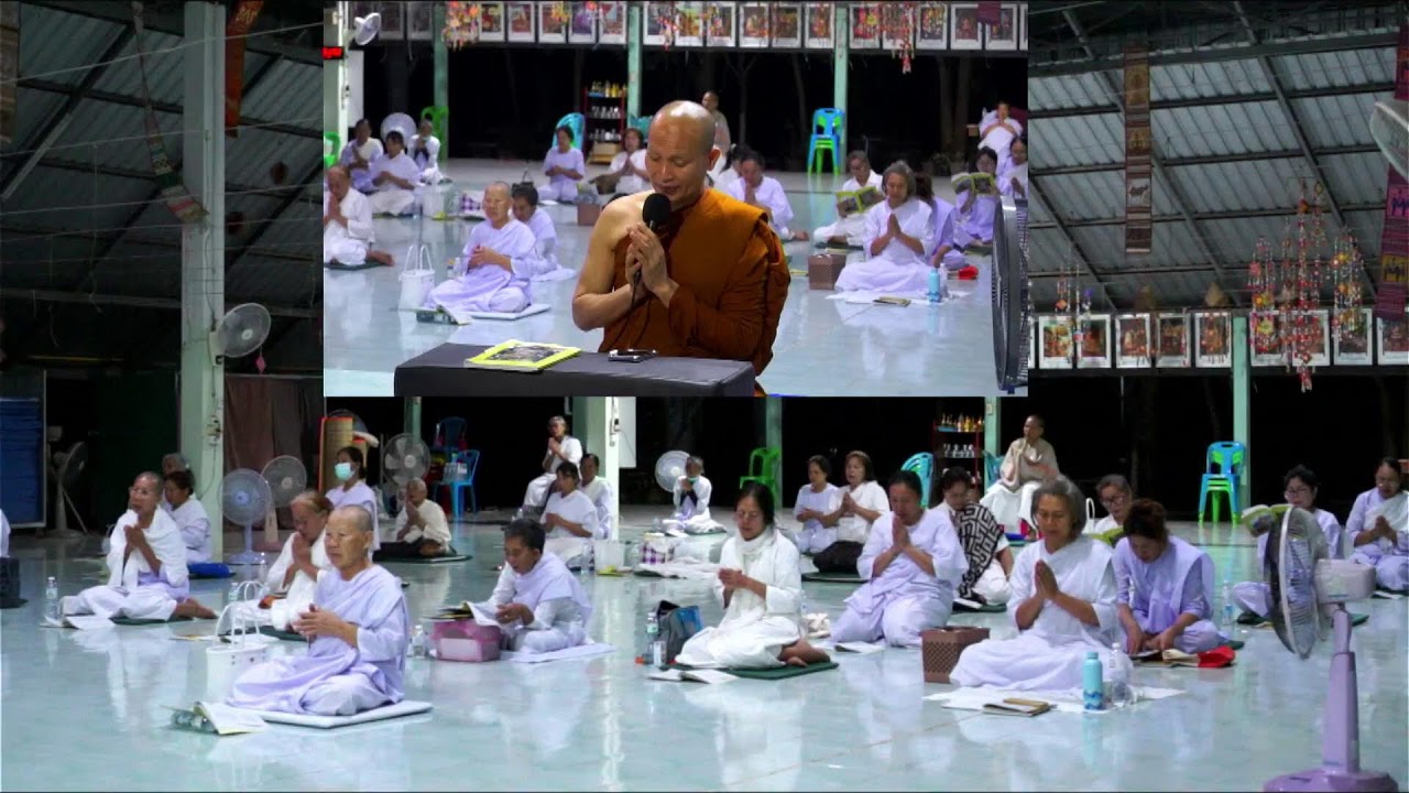 ร่วมกันทำวัตร สวดสาธยายบทพระธรรม  วัดดอนกู่ บ.หนองนกเขียน ต.โนนทอง อ.หนองเรือ จ.ขอนแก่น
