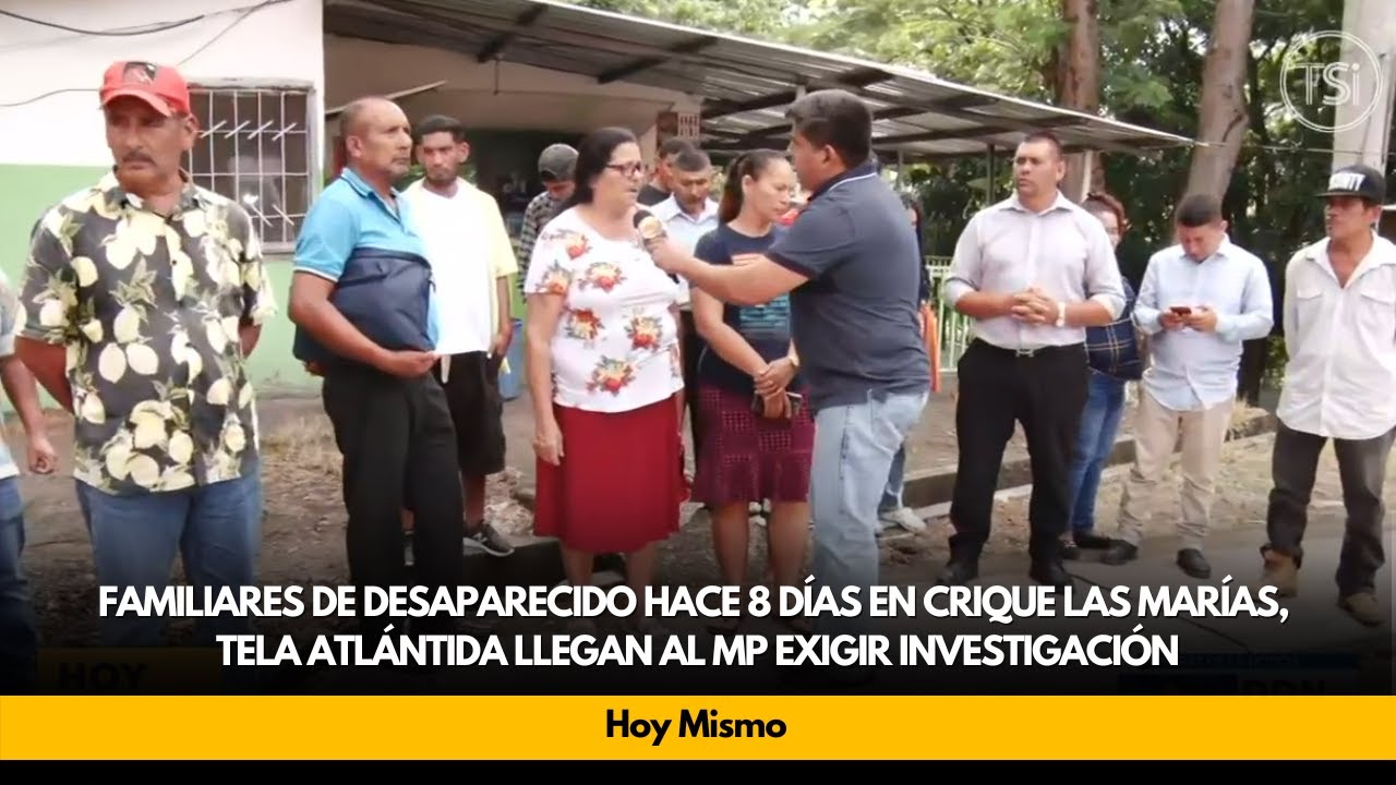 Familiares de desaparecido en crique Las Marías, Tela Atlántida llegan al MP exigir investigación