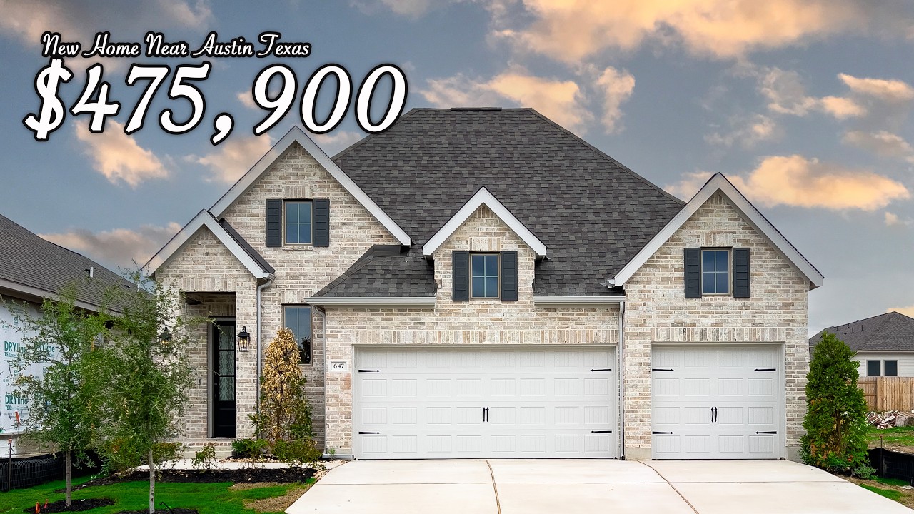 Moving to Austin | New Home For Sale | 4 Bed, 3 Bath, $475K, 3 Car Garage, Crosswinds, Kyle Texas