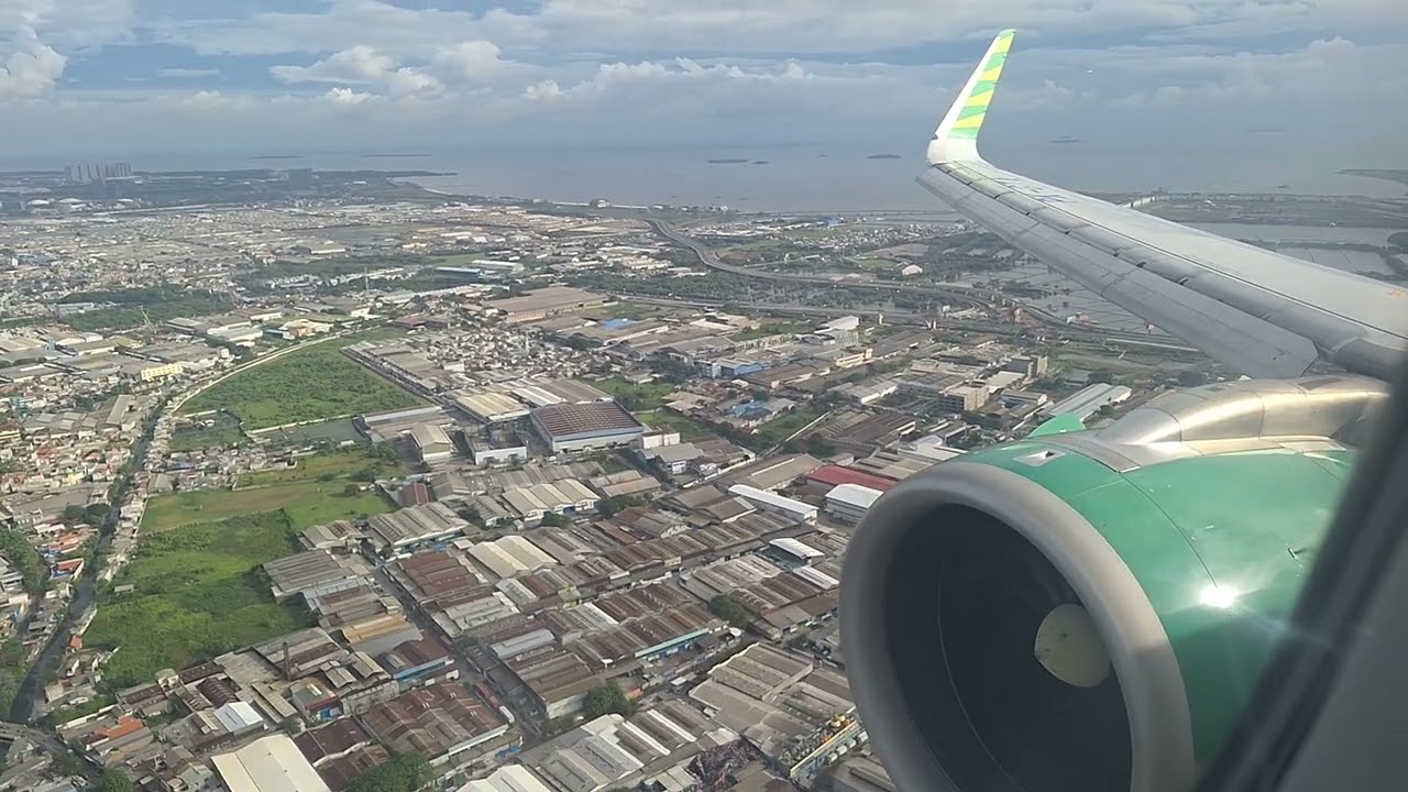 Citilink Airbus A320neo Landing at Soekarno-Hatta International Airport, Jakarta