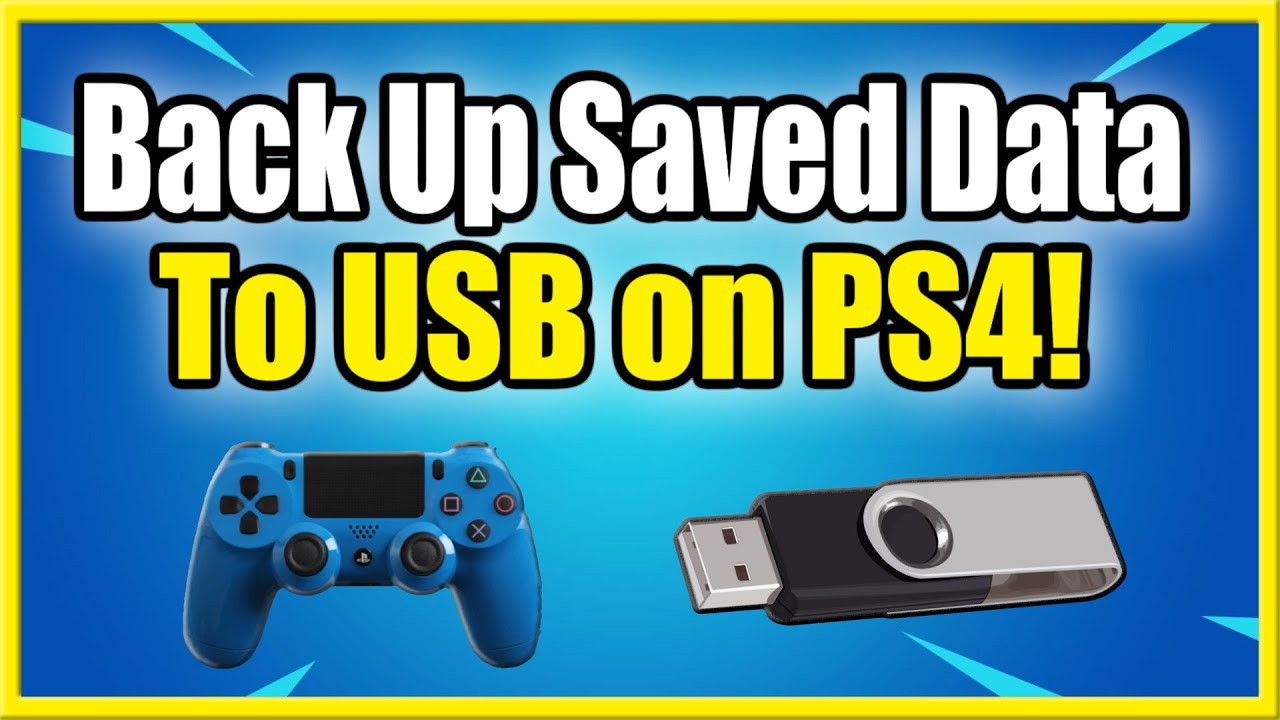 How to Back Up Saved Data on PS4 to USB storage Device! (Best Tutorial!)